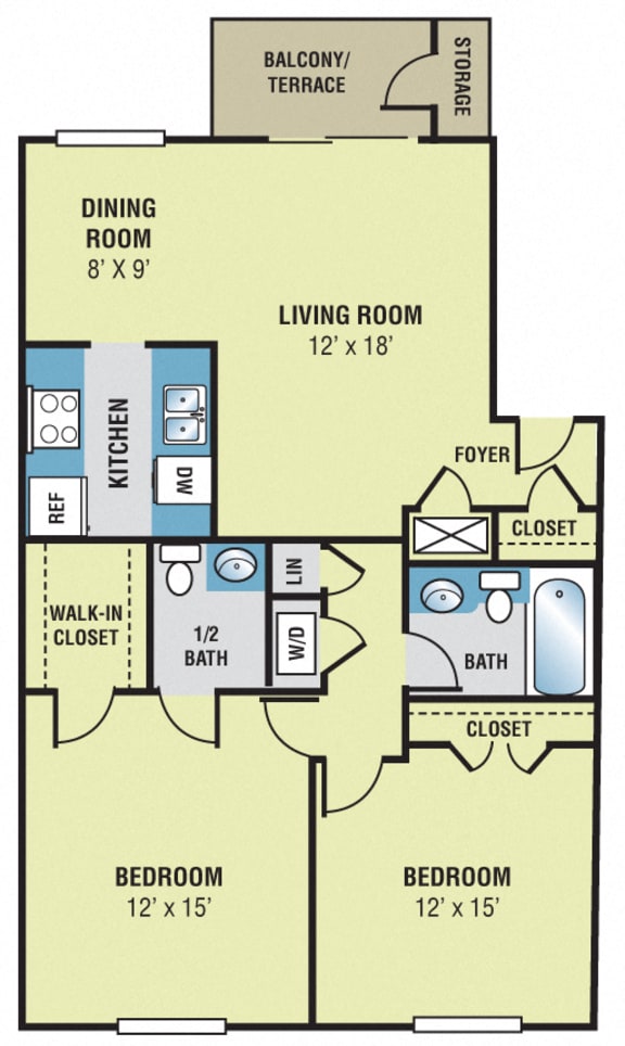 Floor Plans Woodscape Apartments in Newport News, VA